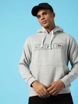 Campus Sutra - Typography Print Hoodie Kangaroo Pocket