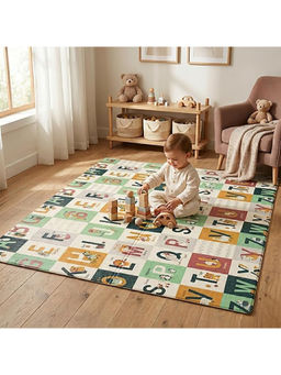 Safe-O-Kid - Extra Large Baby Play Mat Waterproof Non-Slip Multi Color (XL)