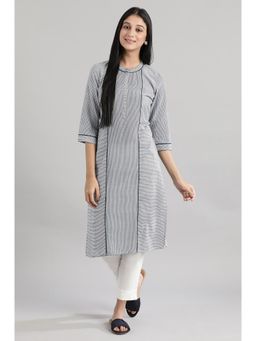 Aurelia - Light Blue Geometric Print Kurta