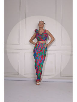 Ruhm - Multi-Colour Women Co-Ord (Set of 2)