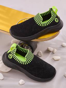 Campus - GLUBIX Black Kids Walking Shoes