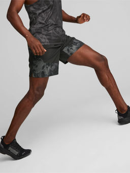 Puma - Run Favourite Woven Aop Session 7 Inch Mens Black Shorts