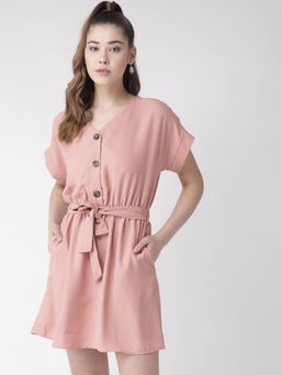 Twenty Dresses by Nykaa Fashion - Pink Button Me Up Dress