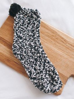 Tossido - Cupcake Warm Winter Socks Black