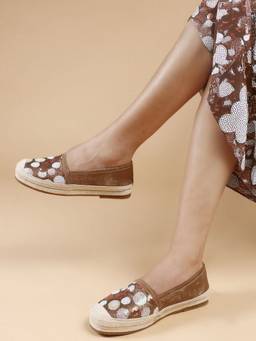 DENILL - Brown Suede Casual Slip On Loafers