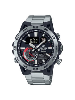 Casio - Edifice ECB-40D-1ADF Black Ana-Digi Dial Silver Stainless Steel Band Men'S Watch Ed574