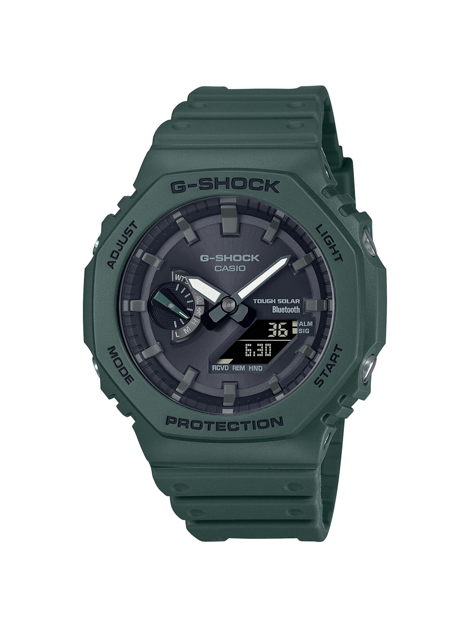 Buy Casio G-Shock GA-B2100-3ADR Green Analog-Digital Dial Green