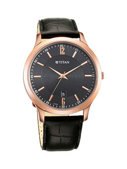 Titan - Gents Karishma 1825WL03 Black Dial Analog watch for Men
