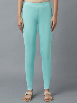 Elleven - Eleven Blue Cotton Lycra Leggings