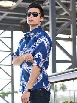 Hatheli - Hand Dyed Shibhori Cotton Shirt