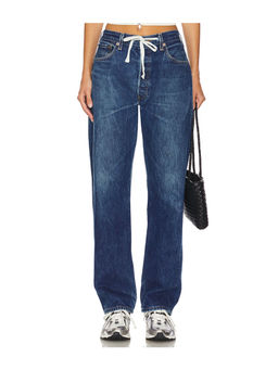 aligrace - Baggy Drawstring Customs Wide Leg