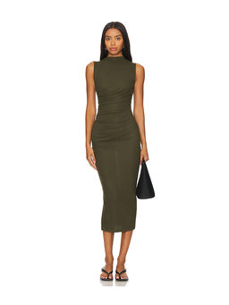 Enza Costa - Silk Knit Sleeveless Twist Midi Dress