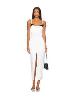 fleur du mal - Silk Maxi Dress W/ Lace Cups