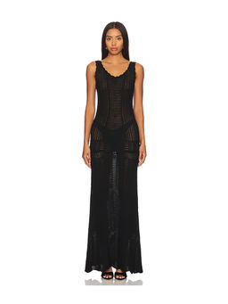 Norma Kamali - Scoop Neck Tank Crochet Dress