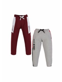 3PIN - Boys Cotton Solid Joggers (Pack of 2)