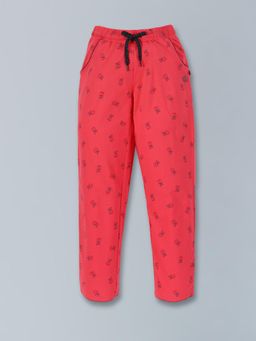 3PIN - Girls Cotton Coral Print Jogger