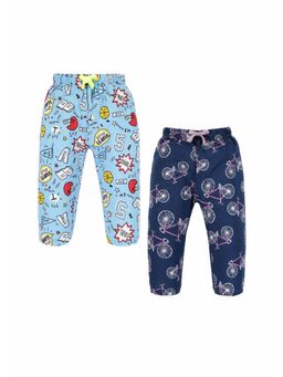 3PIN - Infant Casual Comfort Cotton Printed Joggers With Drawstring Closure (Pack of 2)