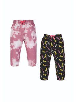 3PIN - Infant Cotton Print Joggers With Drawstring Closure (Pack of 2)