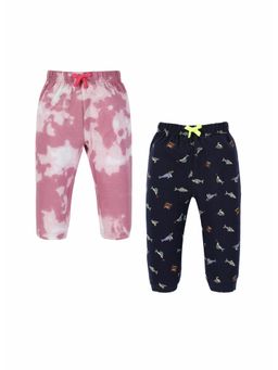 3PIN - Infant Cotton Printed Joggers With Drawstring Closure (Pack of 2)