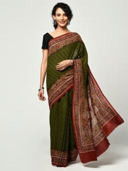 Fabindia - Cotton Kalamkari Printed Sari