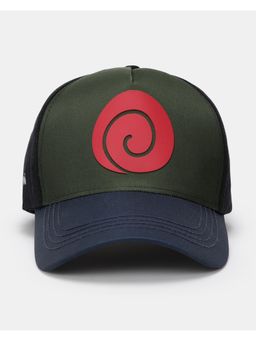 Bewakoof - Unisex Green & Black Naruto Logo Printed Baseball Cap