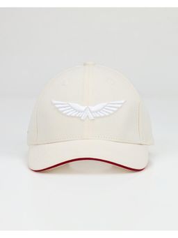 Bewakoof - Marvel Unisex Off White Captain America Embroidered Baseball Cap