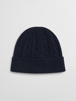 GANT - Women Navy Blue Textured Beanie