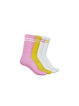 TalkingSox - Unisex Stripes Multi-Color Socks (Pack of 4)