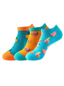 The Tie Hub - Fruit Print Ankle Length Socks (Pack of 3)