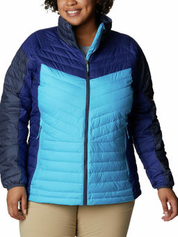 Columbia - Womens Blue Omni-Heat Reflective Powder Lite II Full Zip Jacket