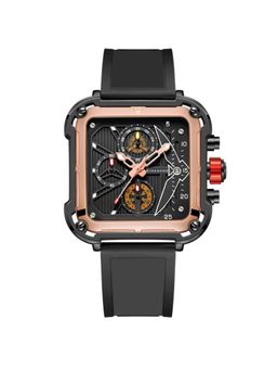 Giordano - Men Black Dial Silicon Black Strap Analog Watch-GZ-50099-03