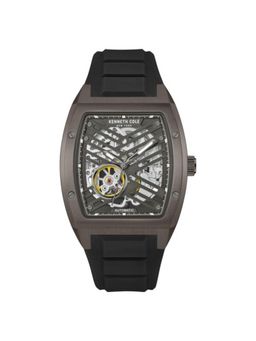 Kenneth Cole - Men Grey Dial Silicon Black Strap Analog Watch-KCWGZ0046102MN