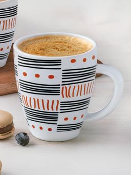 Larah by Borosil - 390Ml Doodle Tea-Coffee Mug