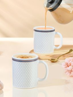 Larah by Borosil - 320Ml Premia Series Starlight Tea-Coffee Mugs (Pack of 2)