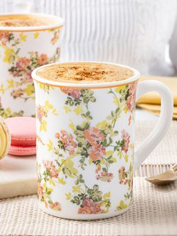 Larah by Borosil - 350Ml Premia Series Aroma Tea-Coffee Mugs (Pack of 2)