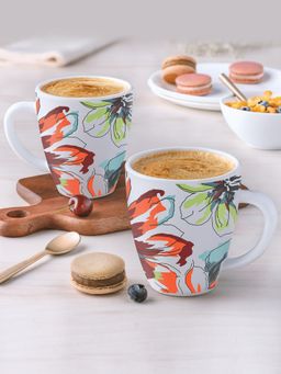 Larah by Borosil - 390Ml Bali Tea-Coffee Mugs (Pack of 2)