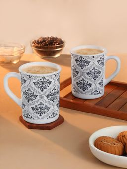 Larah by Borosil - 350Ml Sivas Blue Tea-Coffee Mugs (Pack of 2)
