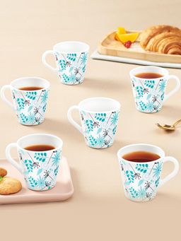 Larah by Borosil - 160Ml Novelty Series Stardust Tea-Coffee Mugs (Pack of 6)