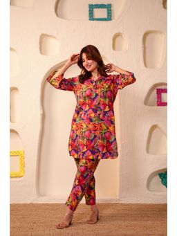 DIMPLE DESIGN STUDIO - Kaveri Cotton Multi-Color Co-Ord (Set of 2)