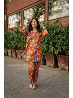 DIMPLE DESIGN STUDIO - Aarohi Cotton Multi-Color Co-Ord (Set of 2)
