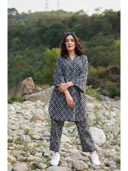 DIMPLE DESIGN STUDIO - Black Checks Co-Ord (Set of 2)