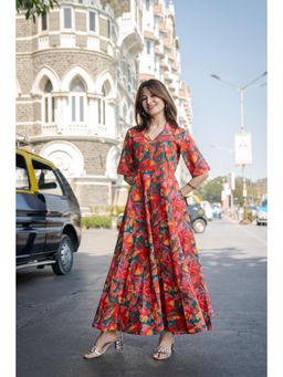 DIMPLE DESIGN STUDIO - Havana Multi-Color Shirt Dress