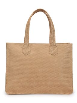 Praccessorii - Light Brown Smart Textured Laptop Bag
