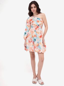 RAREISM - Womens Carmen Light Multi-Color Fit & Flare Mini Dress