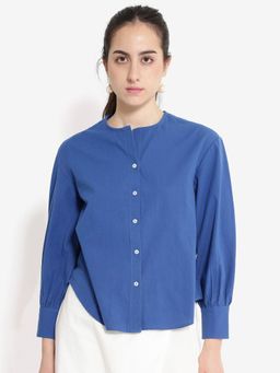 RAREISM - Womens Chantreyo Primary Blue Regular Fit Shirt