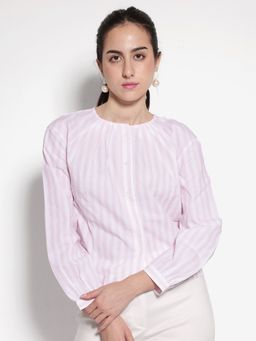 RAREISM - Womens Jayleon Primary Pink Regular Fit Shirt