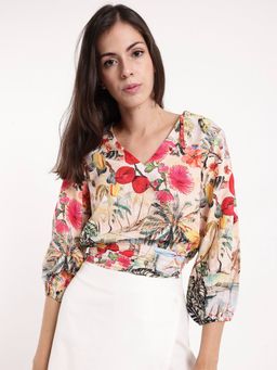 RAREISM - Womens Kenro Primary Multi-Color Regular Fit Top