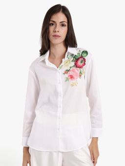 RAREISM - Womens Kraftt Primary White Regular Fit Shirt