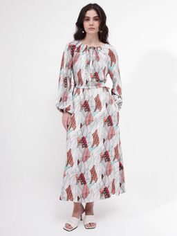 RAREISM - Womens Numan Primary Multi-Color A-Line Maxi Dress