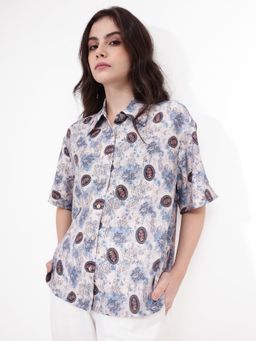 RAREISM - Womens Orchard Primary Multi-Color Boxy Shirt